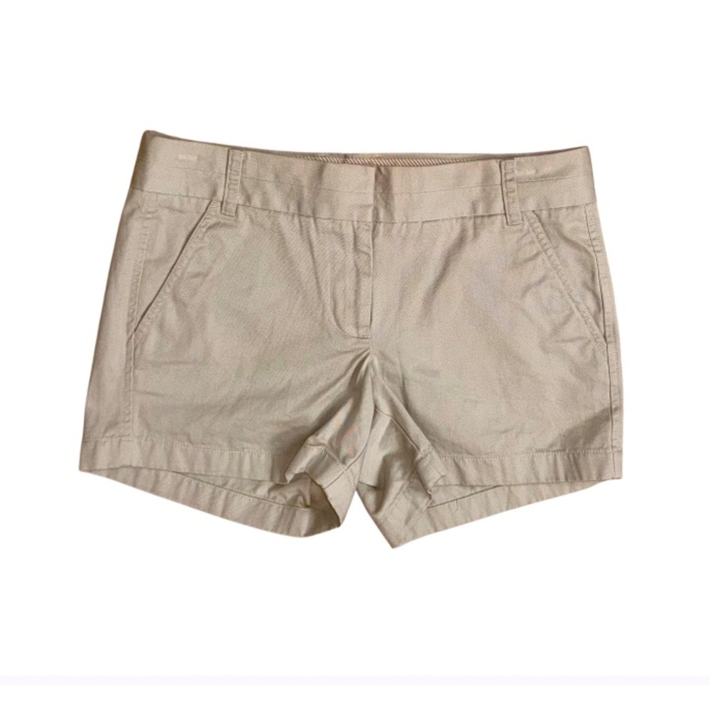 J.CREW Khaki chino dress shorts women’s size 4 small